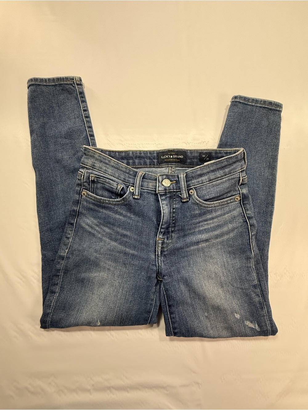 Lucky Brand Women's Medium Blue Skinny Jeans